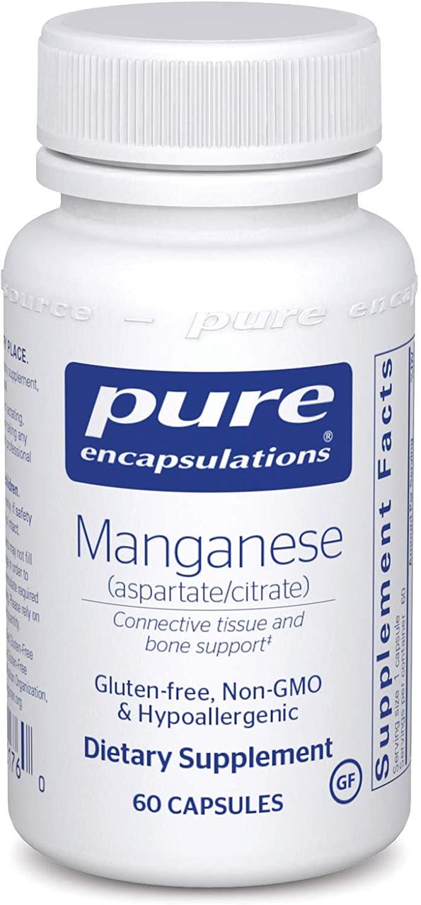 

Биологически активная добавка Pure Encapsulations Manganese Aspartate-Citrate / Марганец аспартат-цитрат 60 капсул