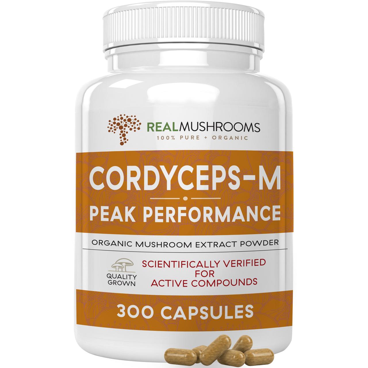 

БАД Кордицепс органик / Real Mushrooms Cordyceps 300 капсул