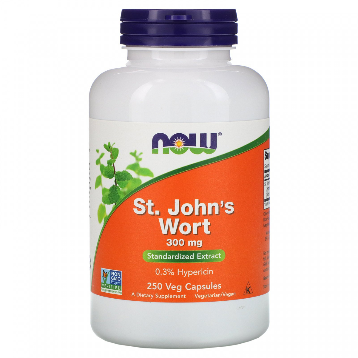 

Зверобой Now Foods (St. John's Wort) 300 мг 250 вегетарианских капсул