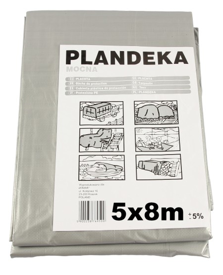 

Тент Брезент Пландека защитный (110g\m2) 5x8 Польша