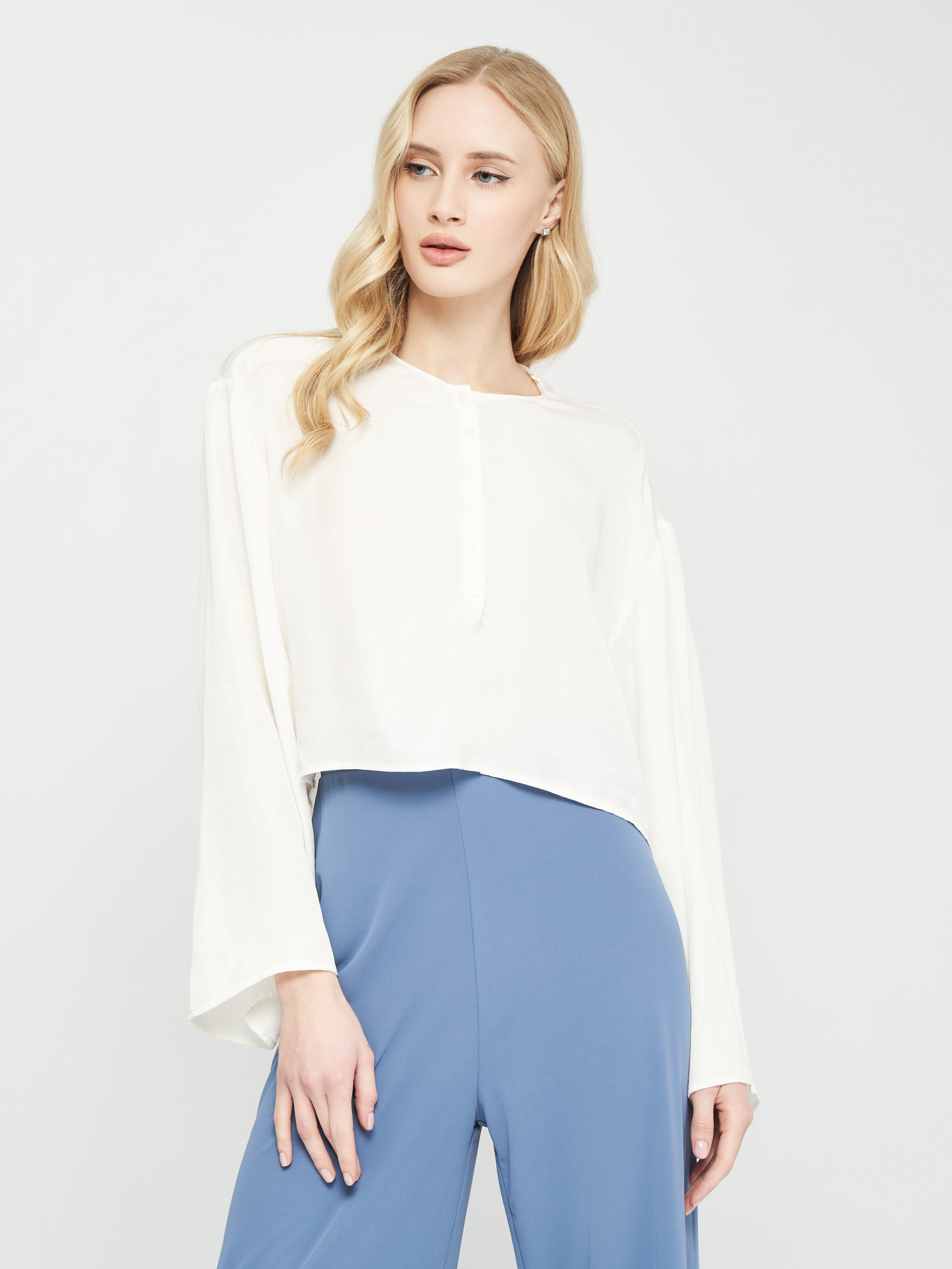 

Блуза Zara 6929/205/251  Молочная, Блуза Zara 6929/205/251 M Молочная
