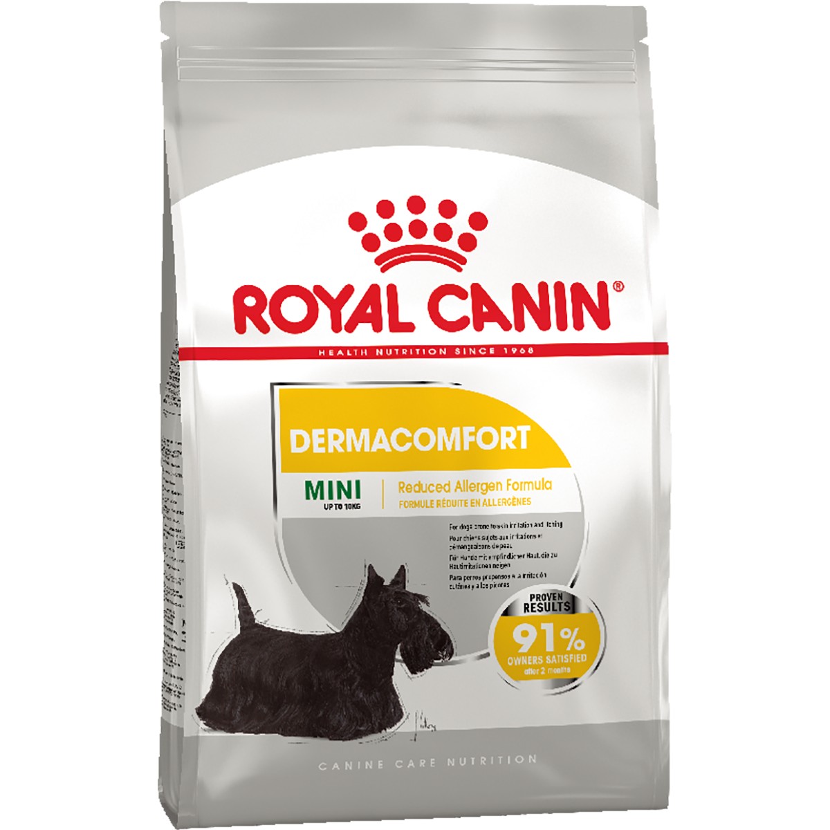 

Royal Canin Mini Dermacomfort 1 кг Полнорационный сухой корм для собак весом до 10 кг с чувствительной кожей, склонной к раздражениям