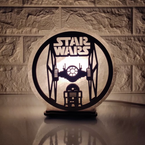 

Соляная лампа EcoDecorLamp круглая STAR WARS желтая