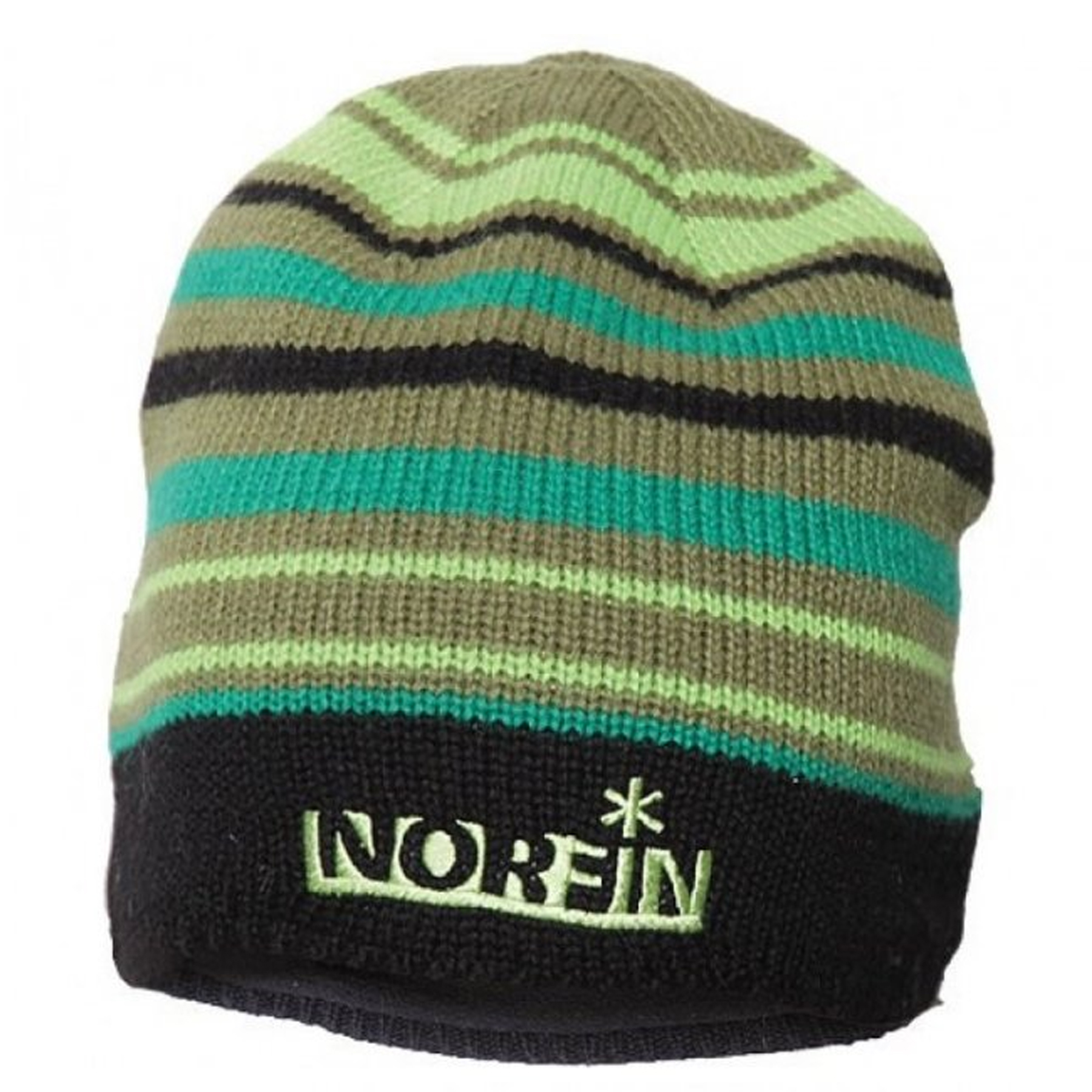

Шапка вязаная Norfin Frost DG (зелёная в полоску) р.XL