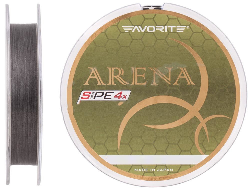 

Шнур Favorite Arena PE 4x 150м (silver gray) #0.175/0.071mm 4lb/1.4kg