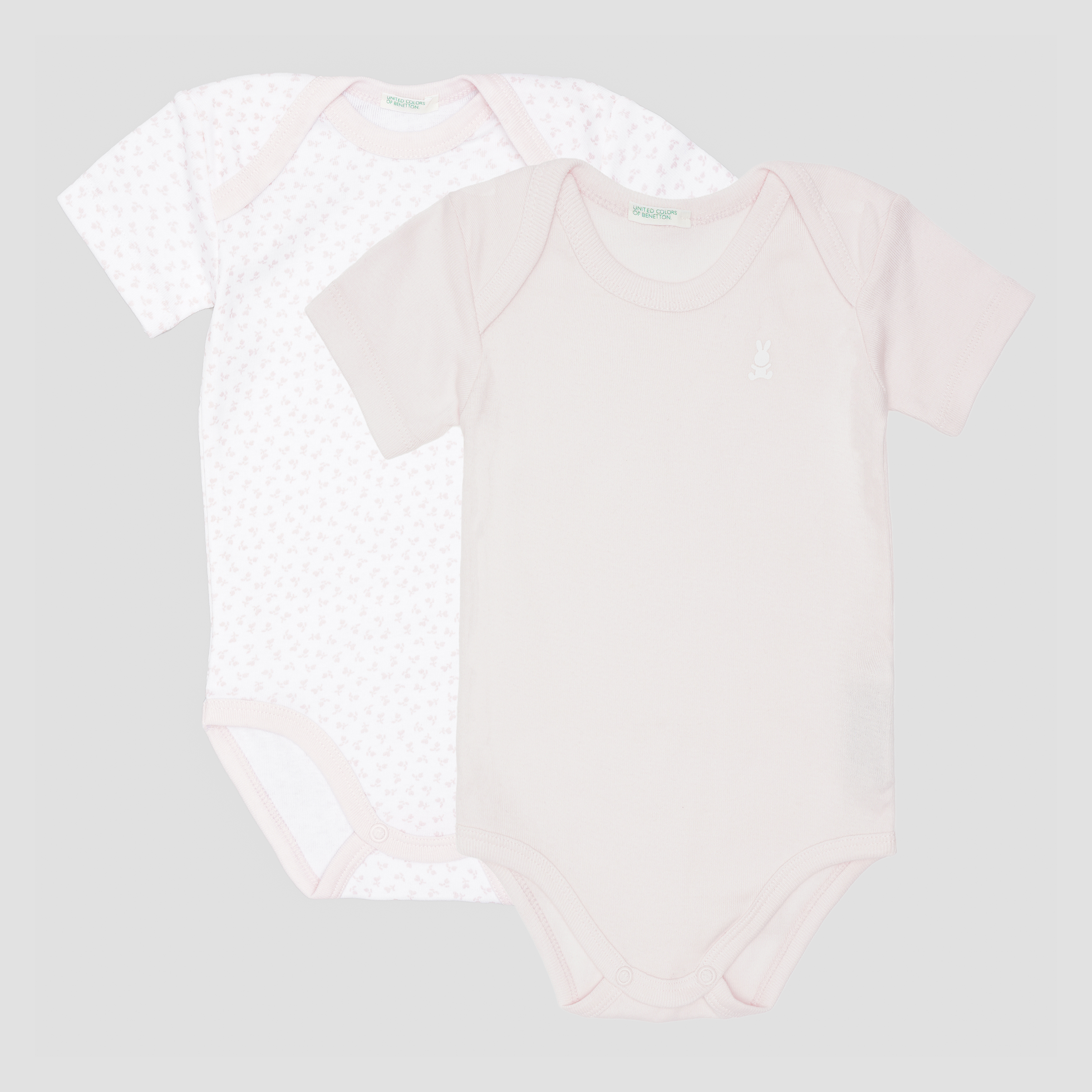 

Боди-футболка United Colors of Benetton chl03800167 74 см 2 шт Комбинированная