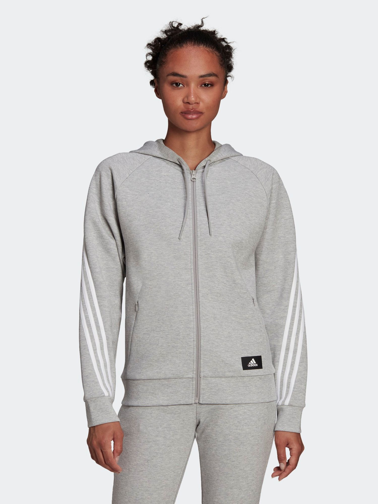 

Толстовка Adidas W Fi 3S Fz Reg H57289  Mgreyh, Толстовка Adidas W Fi 3S Fz Reg H57289 L Mgreyh