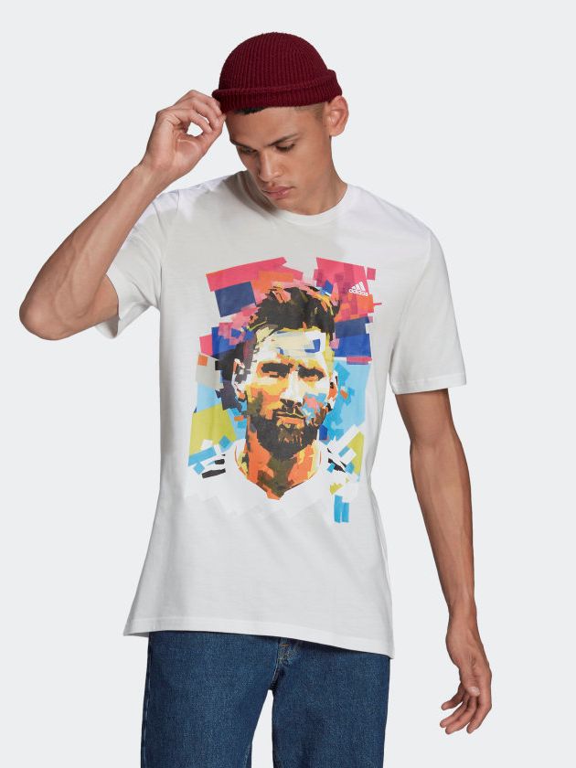 

Футболка Adidas  Messi G T HA0930  White, Футболка Adidas M Messi G T HA0930 M White