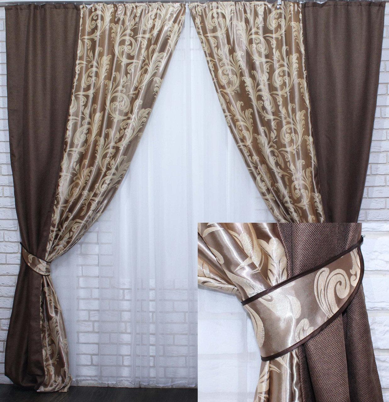 

Комбіновані штори Chtextil Ширина каждой шторы по 2.5м