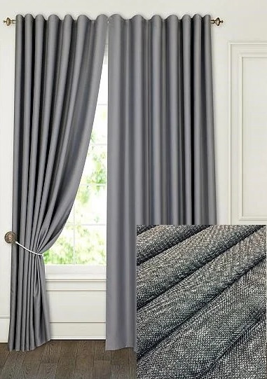 

Комплект штор Chtextil коллекция Рогожка Серый