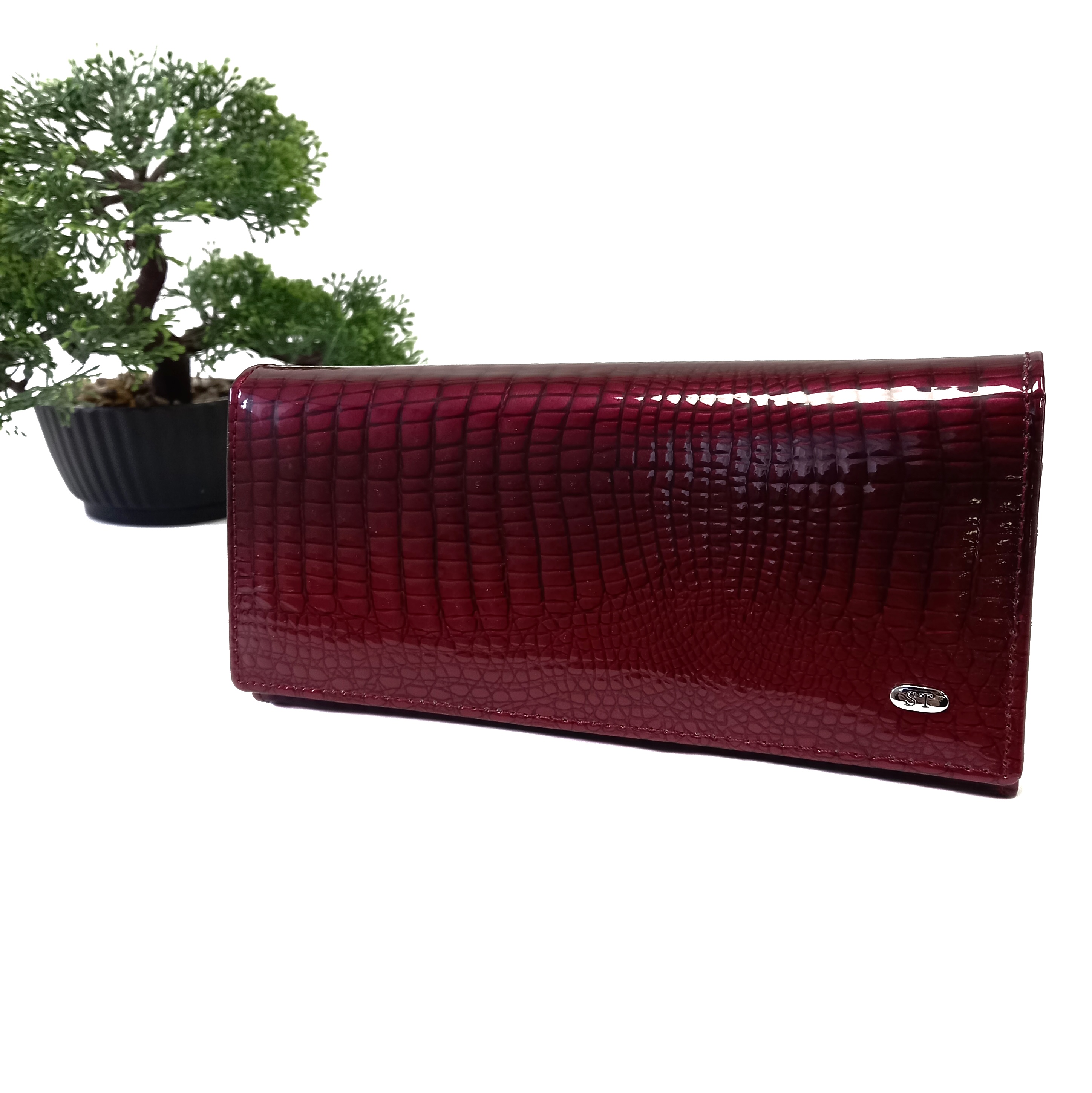 

Кошелек стильный натуральная кожа Balisa малиновый AE150-1 Jujube red