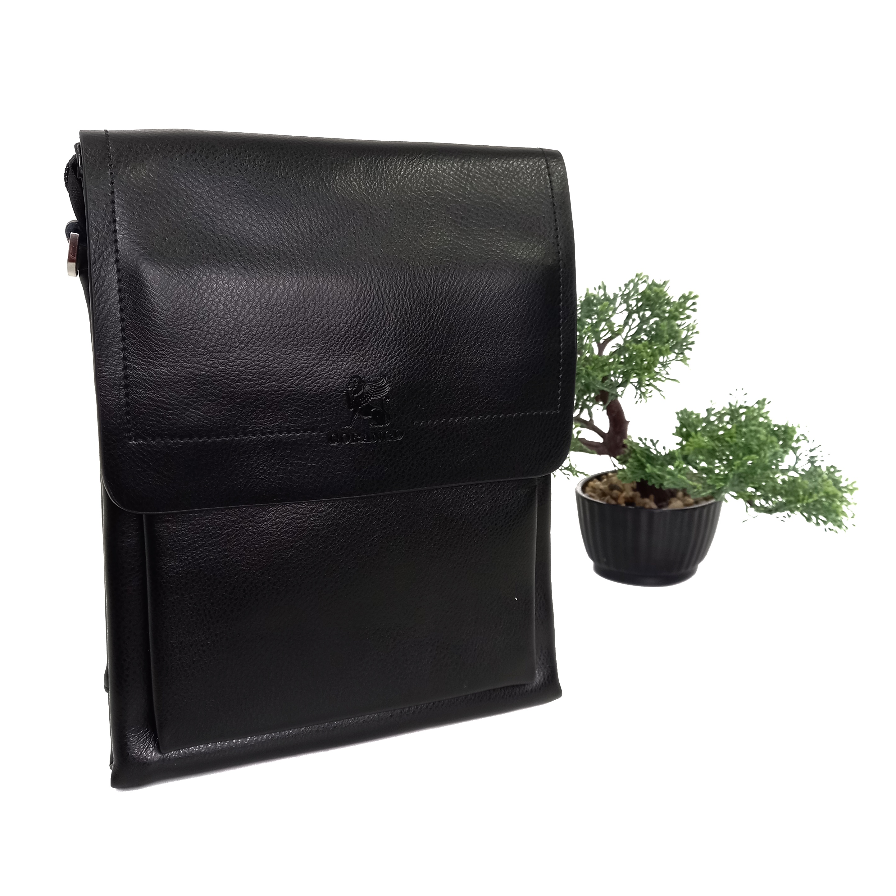 

Мужская сумка искусственная кожа Gorangd черная 6785-2 black