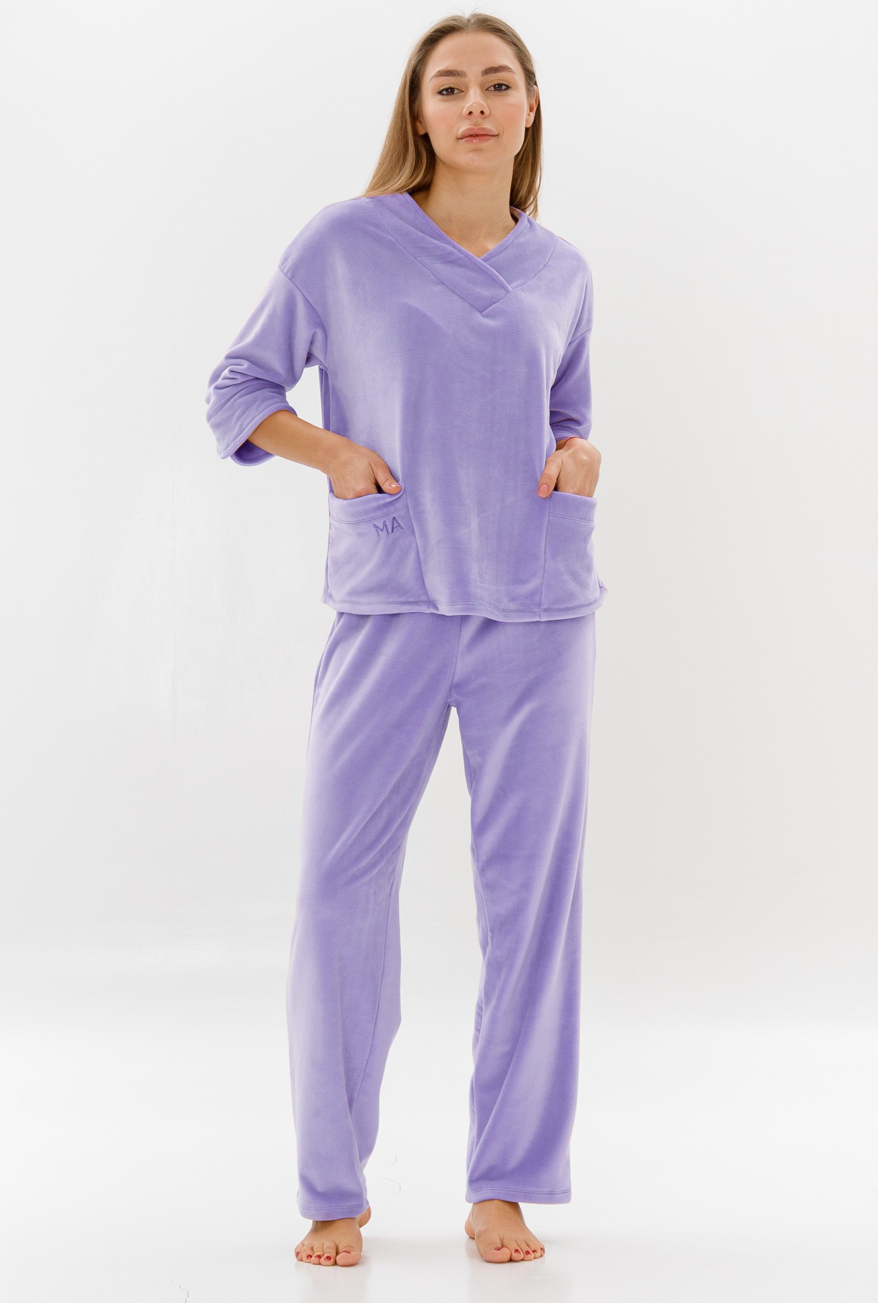 

Очень теплая женская пижама MA.pajama AMELIE / Лиловый, Очень теплая женская пижама MA.pajama AMELIE 42/44 Лиловый