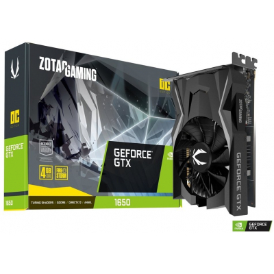 

Видеокарта Zotac GeForce GTX1650 4096Mb OC D6 (ZT-T16520F-10L)