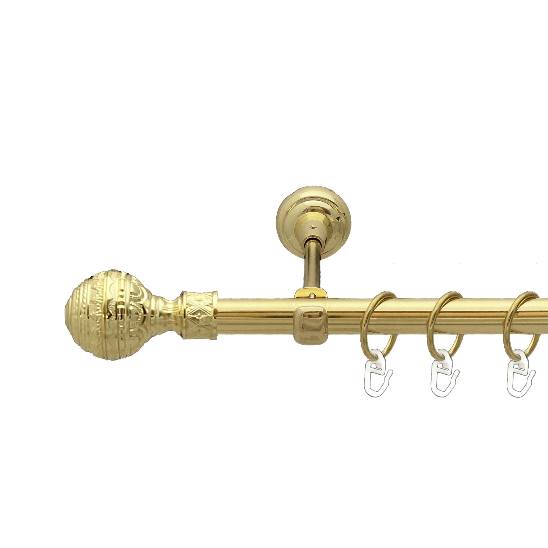 

Карниз Orvit Арабеска металевий однорядний відкритий гладка труба кільце металеве Золото 19 мм 300 см (00-00012845)