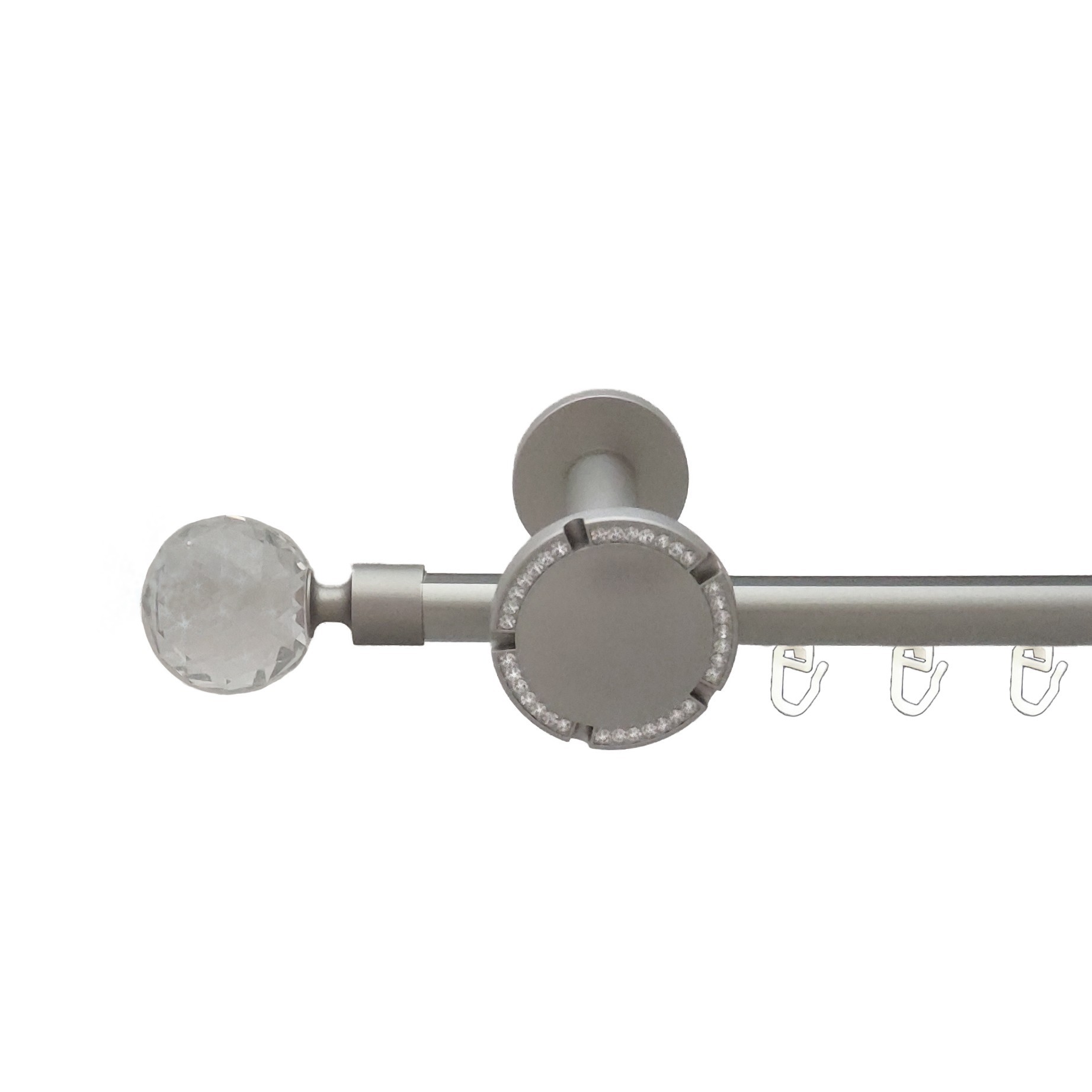 

Карниз Orvit Люміера металевий однорядний розета реверс фламо профільна труба Сатин 19 мм 240 см