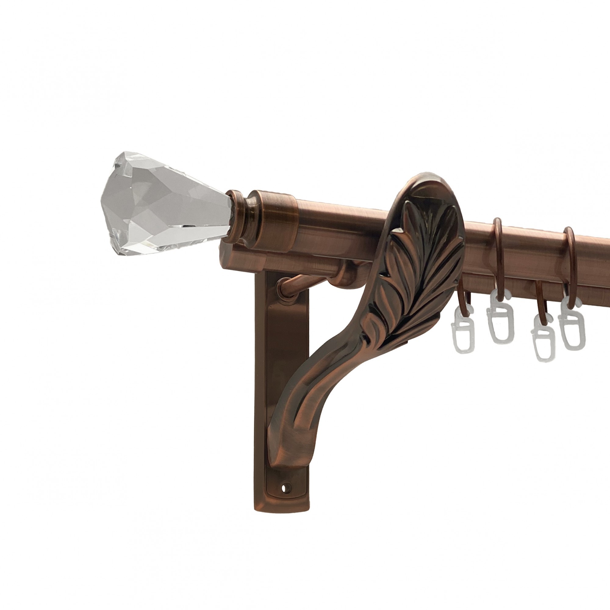 

Карниз Orvit Лучетта металевий дворядний ретро гладка труба кільце металеве Мідь 25\19 мм 160 см (00-00009883)