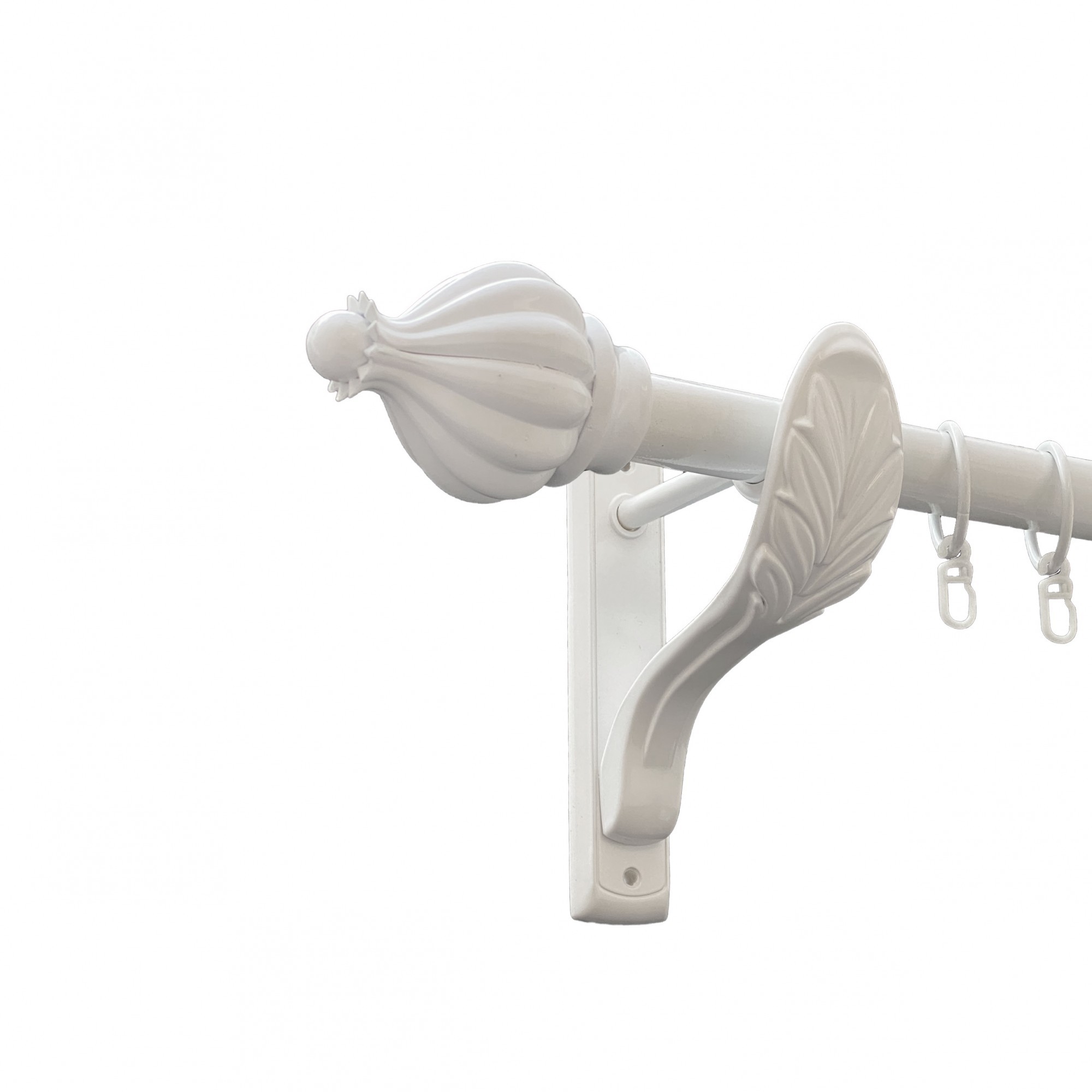 

Карниз Orvit Таджа металевий однорядний ретро гладка труба кільце металеве Арктіс 25 мм 200 см (00-00010427)