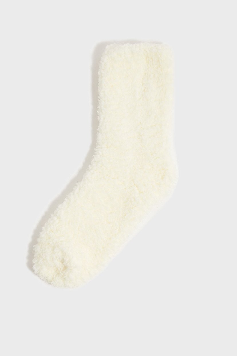 

Женские белые носки FLUFFY BORG COSY SOCK Accessorize OS 296015