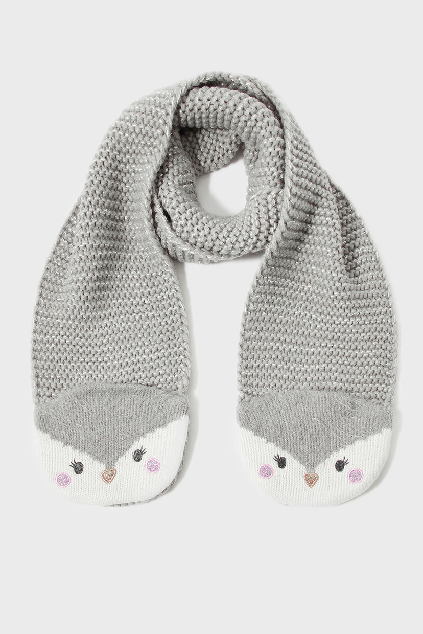 

Детский серый шарф РENGUIN SCARF Accessorize OS 283094