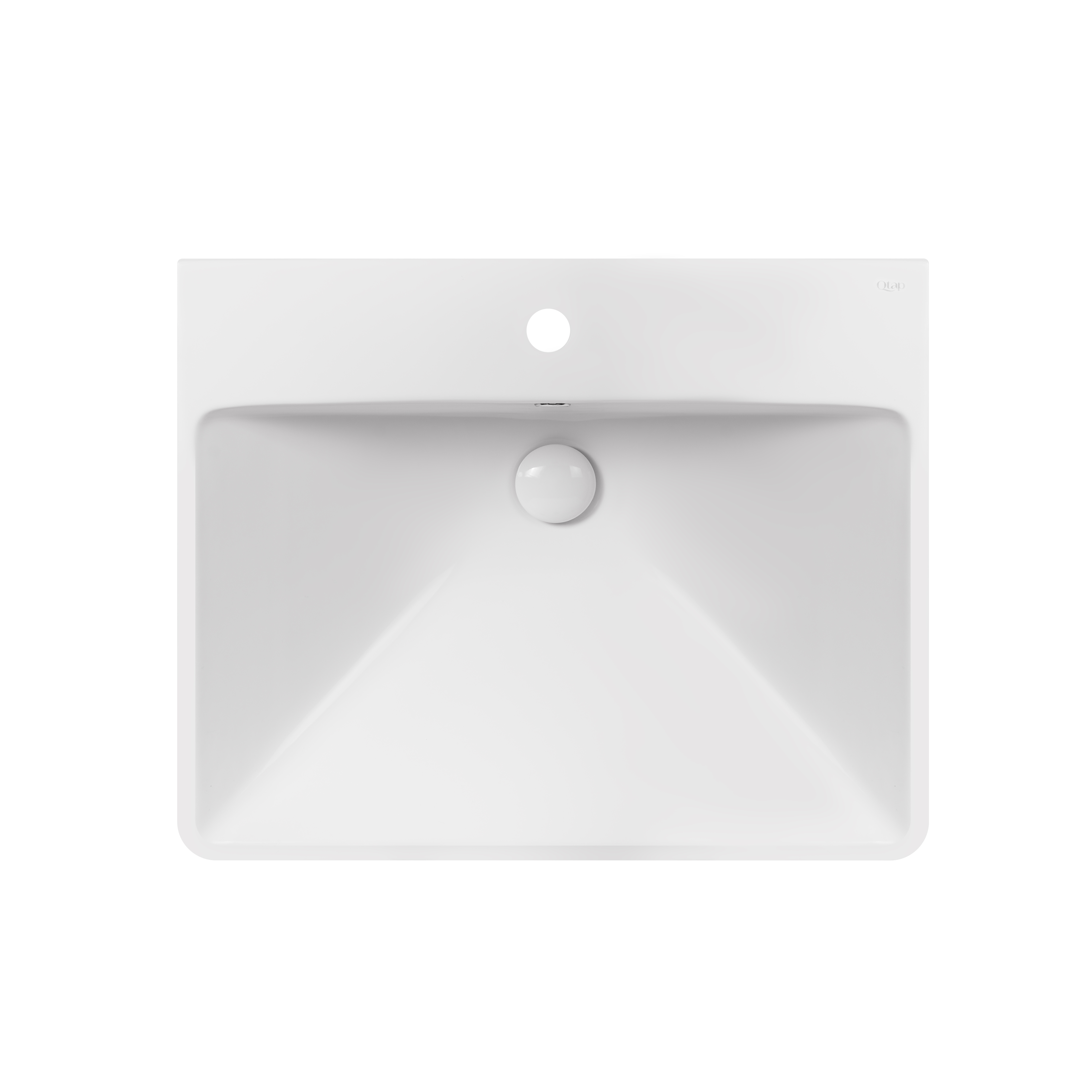 

Раковина Qtap Albatross D 600х500х210 White с донным клапаном QT01115060DW