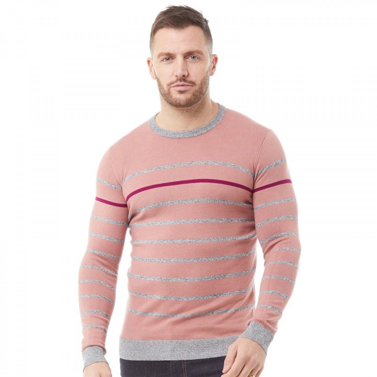 

Джемпер Ted Baker Britnay Stripe Neck Knitted Pink Dusky Pink, XL (48)