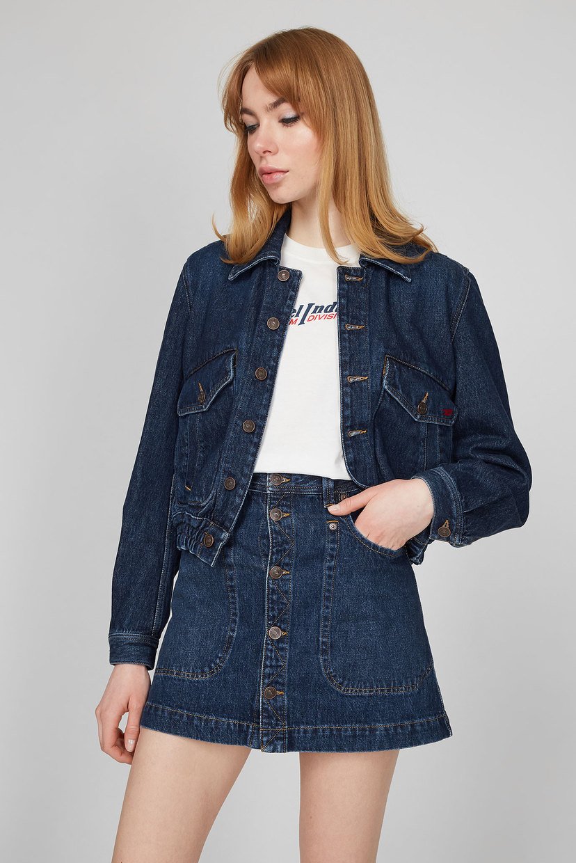 

Женская синяя джинсовая куртка DE-TRACY Diesel  A03869 09C03, Женская синяя джинсовая куртка DE-TRACY Diesel M A03869 09C03
