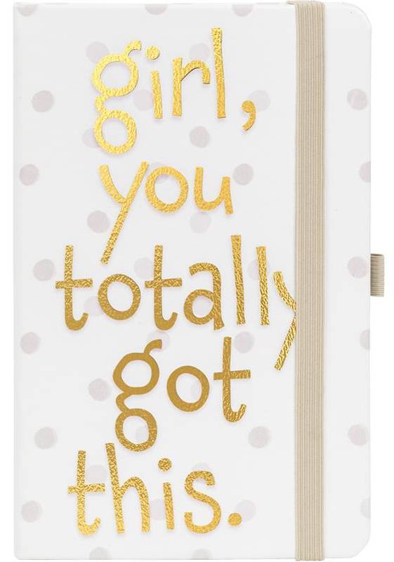 

Книга записная Axent Partner Girl, you totally got this 125 х 195 мм 96 листов в клетку (8617-09-a) (4063276099181)