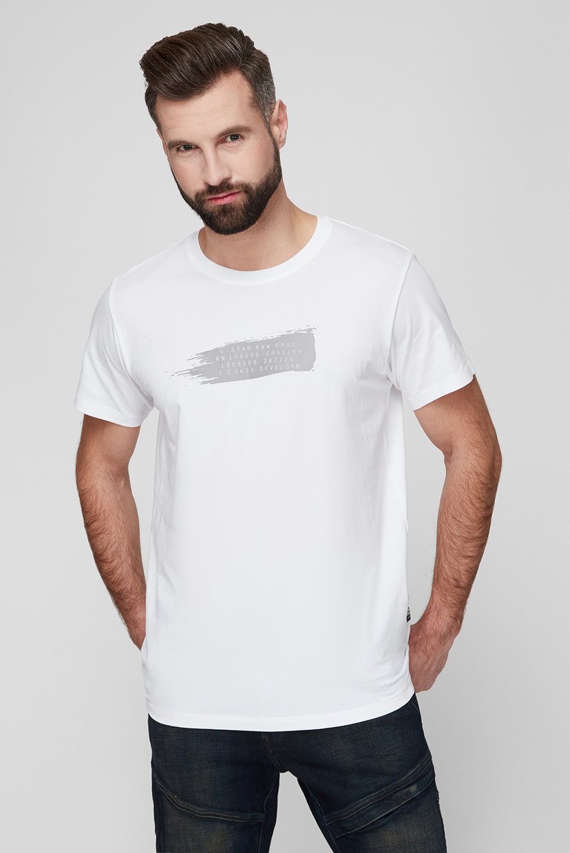 

Мужская белая футболка G-Star RAW  D20706,336, Мужская белая футболка G-Star RAW M D20706,336