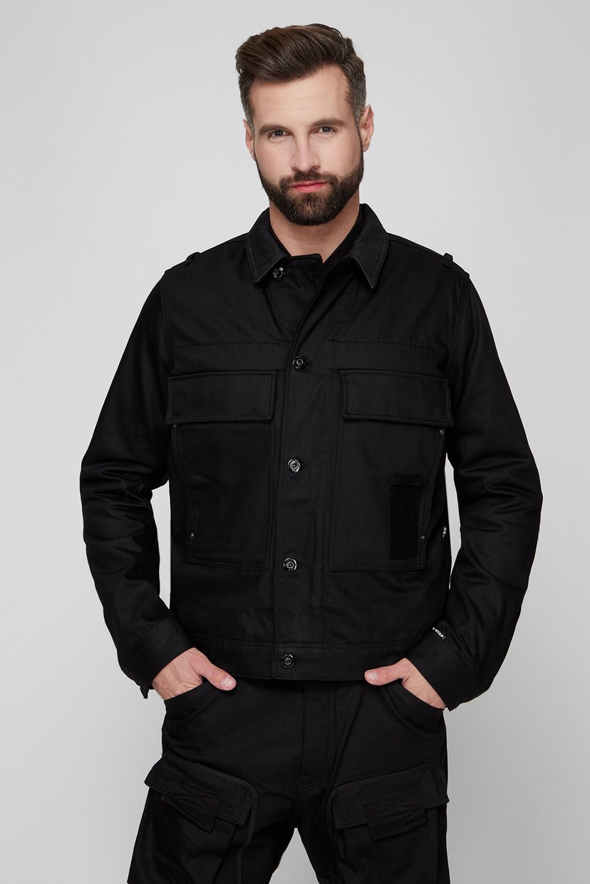 

Мужская черная джинсовая куртка G-Star RAW  D20628,C526, Мужская черная джинсовая куртка G-Star RAW M D20628,C526