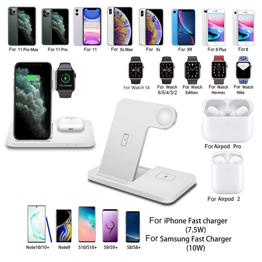 Быстрая беспроводная зарядка 15W 3в1 для телефона iPhone/наушников  AirPods/часов Apple Watch складная FDGAO B381 белая (FО-45889) – фото,  отзывы, характеристики в интернет-магазине ROZETKA от продавца: BoxShop |  Купить в Украине: Киеве, Харькове,