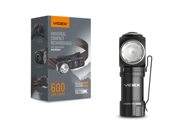 

Портативный светодиодный фонарик VIDEX VLF-A055H 600Lm 5700K