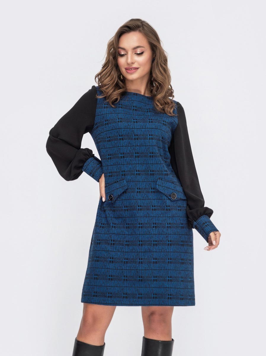 

Платье Dressa 56020  Синее, Платье Dressa 56020 52 Синее