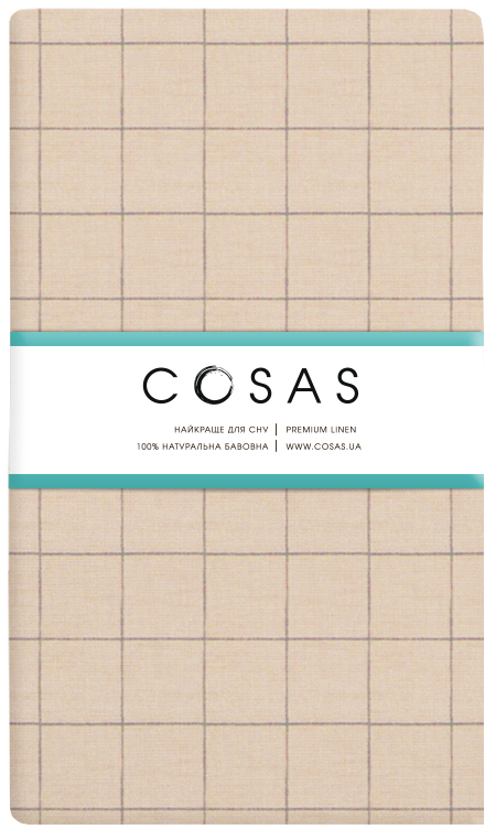 

Простынь на резинке детская Cosas Cell Ashbeige 60х120х12 см