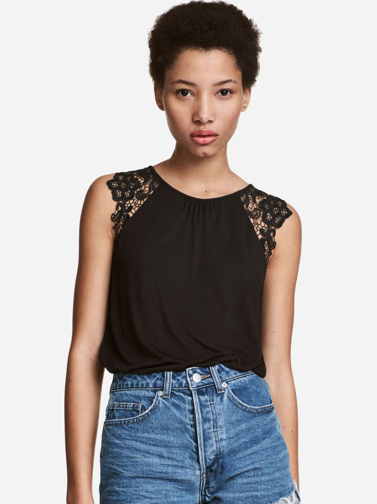 

Блузка H&M 02-0509958-001  Черная (СА2000001448816, Блузка H&M 02-0509958-001 XS Черная (СА2000001448816)