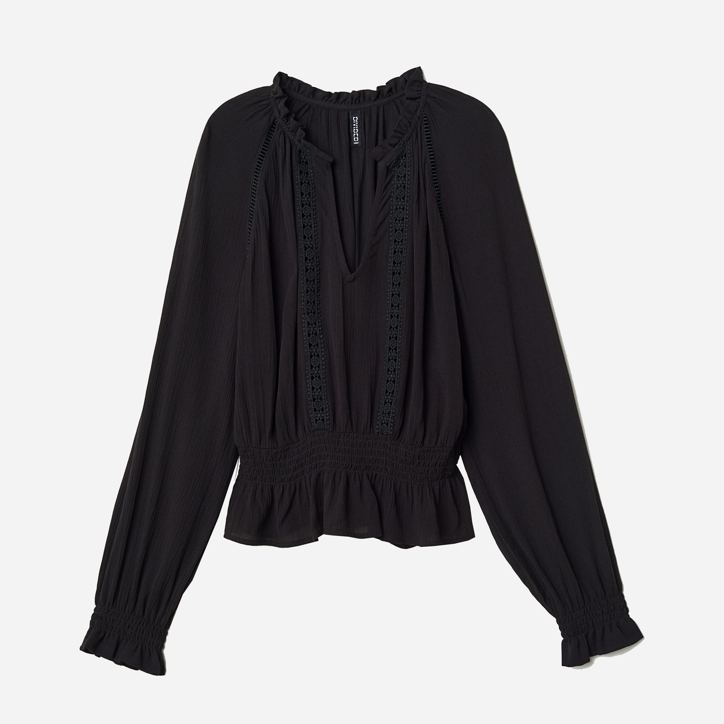 

Блузка H&M 02-0665725-001  Черная (СА2000001525241, Блузка H&M 02-0665725-001 32 Черная (СА2000001525241)