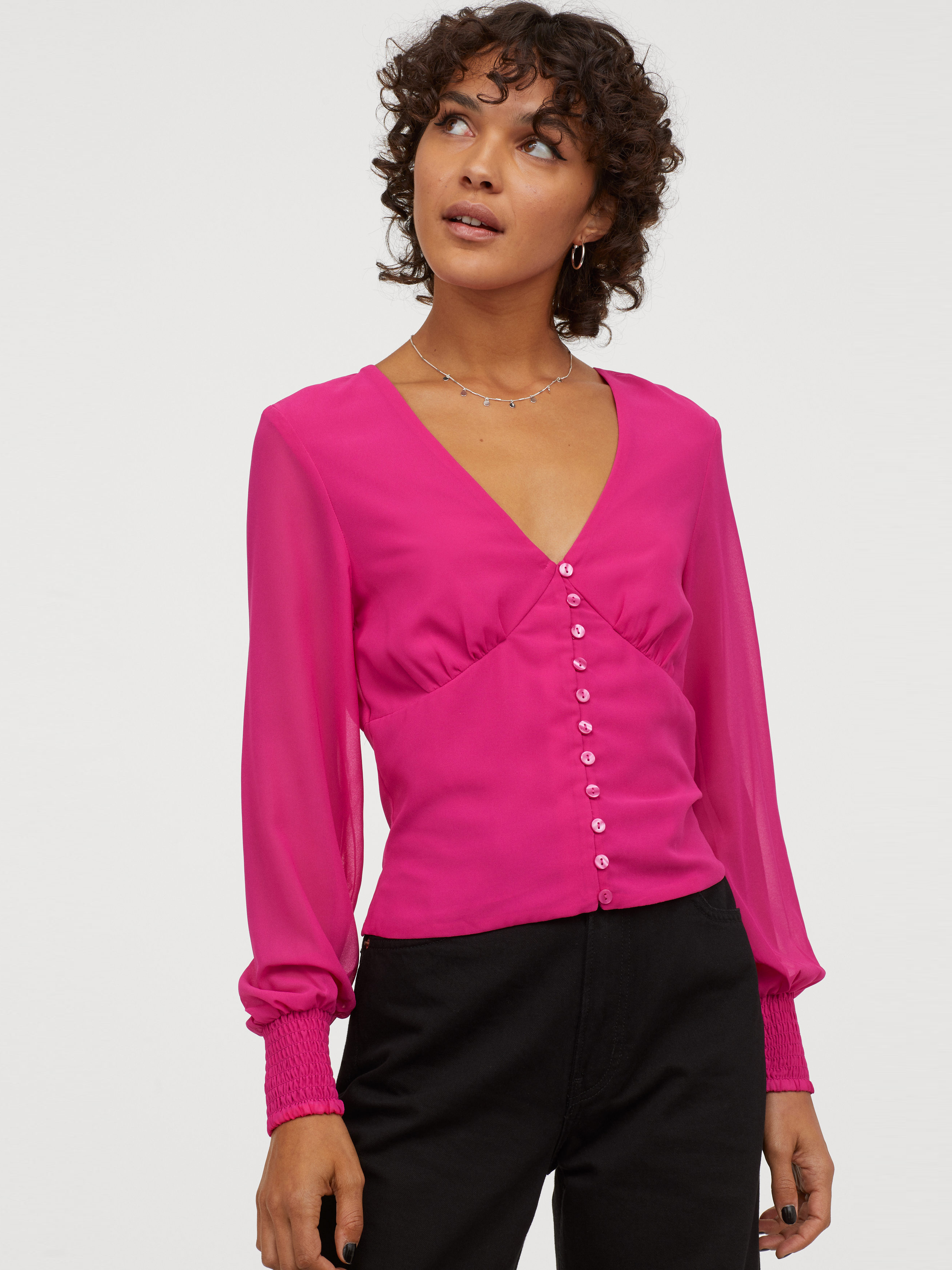 

Блузка H&M 0810908-0  Розовая (СА2000001463659, Блузка H&M 0810908-0 48 Розовая (СА2000001463659)