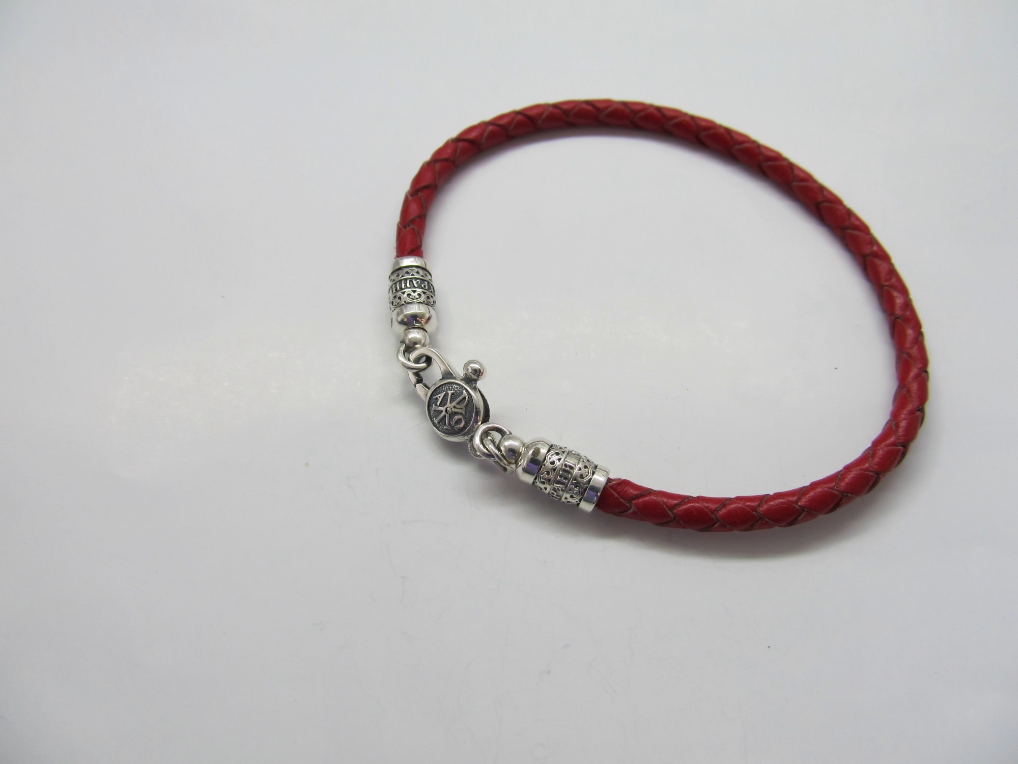 

Браслет из серебра 925° и плетеной кожи на руку SilverArtisan 1.71109 размер 19