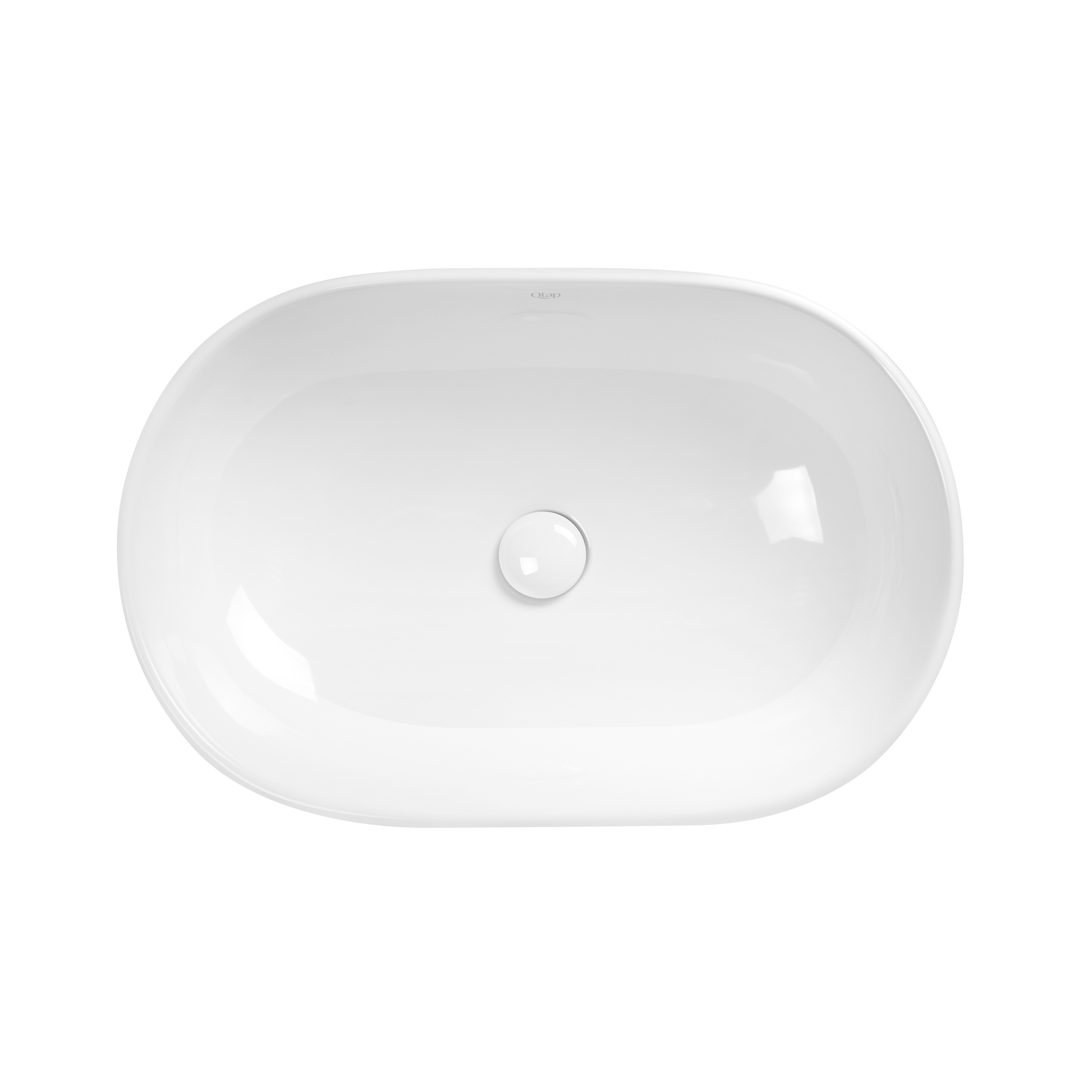 

Раковина-чаша Qtap Leo 585х380х180 White з донним клапаном (QT1111A028W)