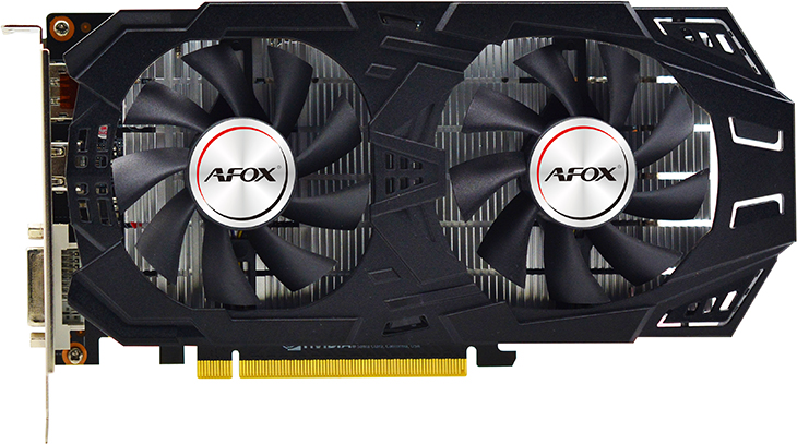 

AFOX PCI-Ex GeForce GTX1060 3GB GDDR5 (192bit) (1708/8000) (DVI, HDMI, DisplayPort) (AF1060-3072D5H7)