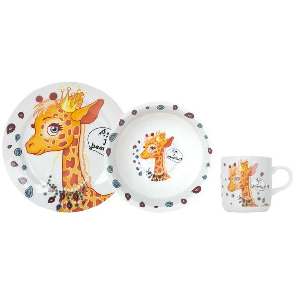 

Детский набор посуды Limited Edition Pretty Giraffe C389 3 предмета