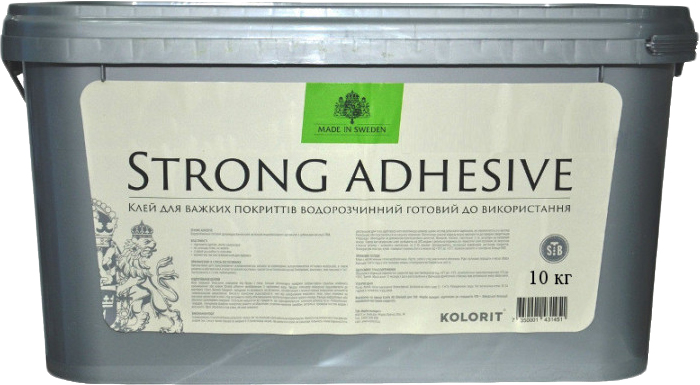 

Клей для тяжелых обоев Kolorit Strong Adhesive 10 кг Белый (IG6546546867)