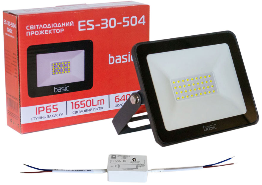 

Прожектор ЕВРОСВЕТ 30 Вт BASIC + Предохранитель ЕВРОСВЕТ PULS-10 (56660)