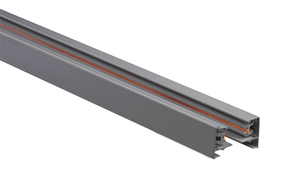 

Шинопровод для трековых систем JAZZWAY PTR 2M-GR серый 2м. с токовводом и заглушкой