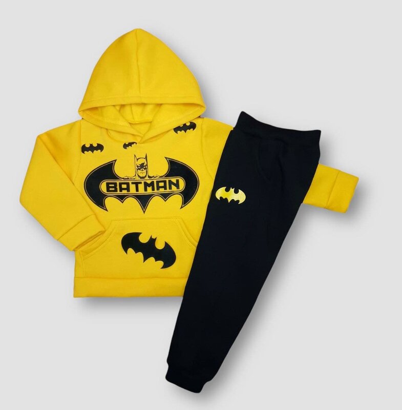 

Детский костюм с капюшоном ModniKids « Бэтмэн» 28 98-104см Желтый с черным (KB1023-1)