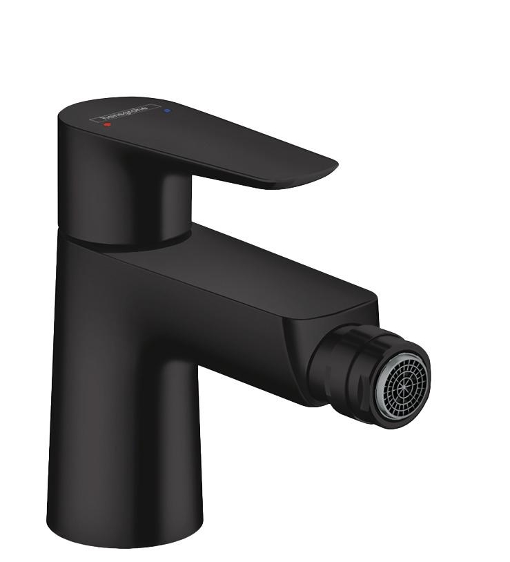 

Змішувач для біде Hansgrohe Talis E Matt Black із зливним гарнітуром 71720670