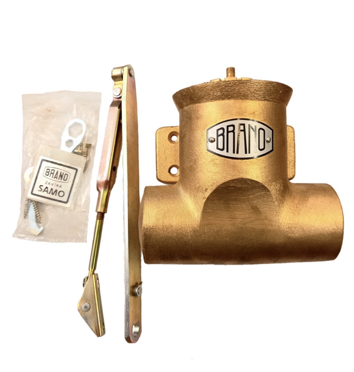 

Доводчик накладной на массивную дверь гидравлический BRANO R12/14 Тyp R 12A