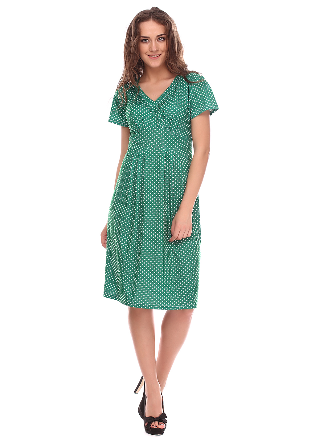 

Платье летнее UT PL290 1716  зеленый мелкий горох, Платье летнее UT PL290 1716 52 зеленый мелкий горох