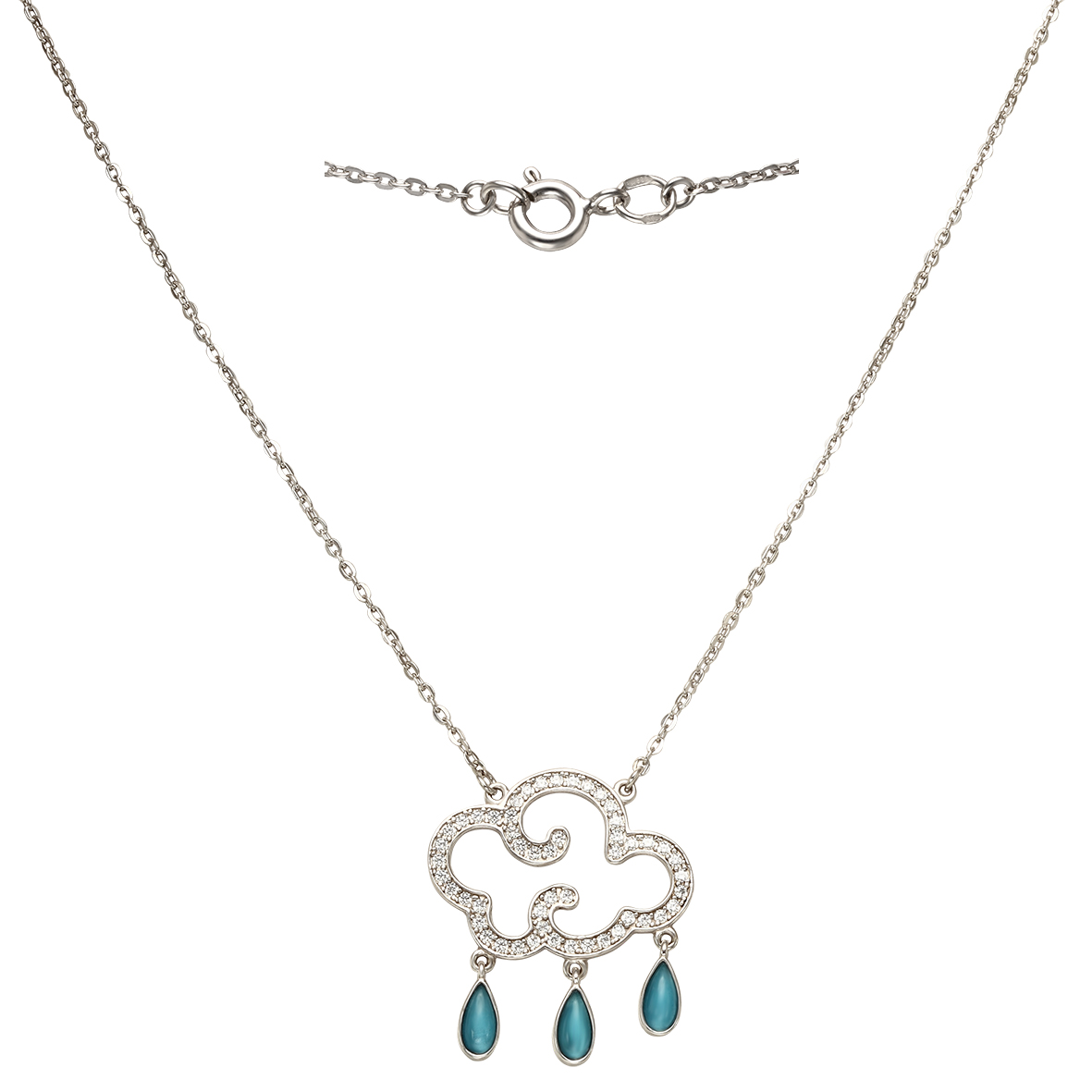 

Серебряное колье с фианитами Tango Jewellery Company 860337С размер 500