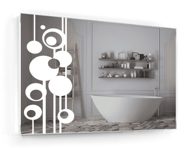 

Зеркало c LED подсветкой Smart Mirror сенсорное Siracusa SK 140х100 см Прямоугольное